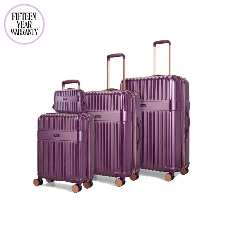 Image of Rock Rock Selene Large Suitcase Purple - Rock - Size: Large Purple Large SH51001