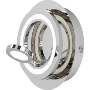 Image of Wofi Aiden LED Wall Lamp - Chrome