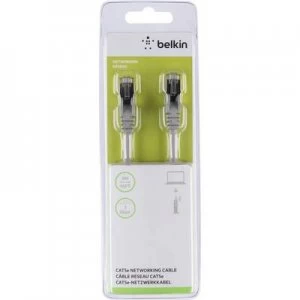Image of Belkin RJ45 Network cable, patch cable CAT 5e S/FTP 5m Grey incl. detent