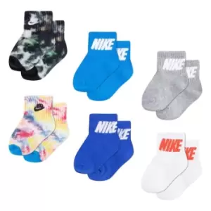 Image of Nike Ankle Sock 6Pk Bb99 - Black
