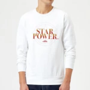 image of Captain Marvel Star Power Sweatshirt - White