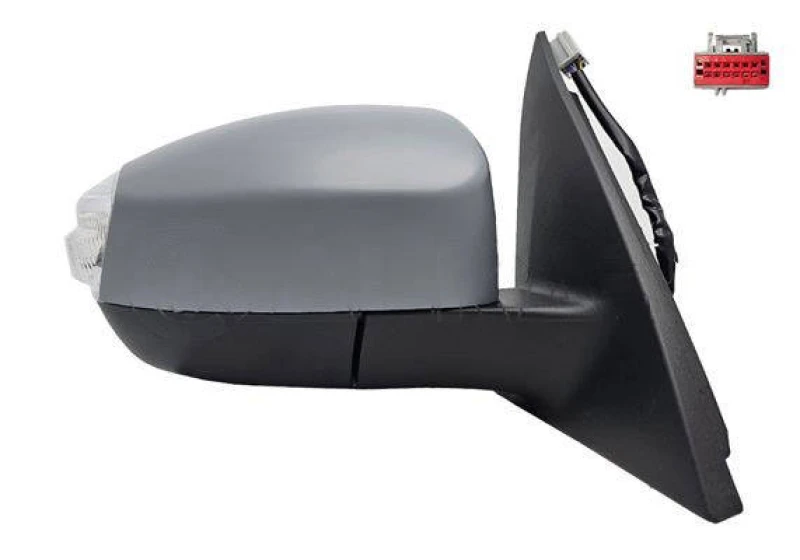 Image of ALKAR 9230375 Wing mirror Right, Electric, with Peripheral Lighting, primed Outside Mirror (50)