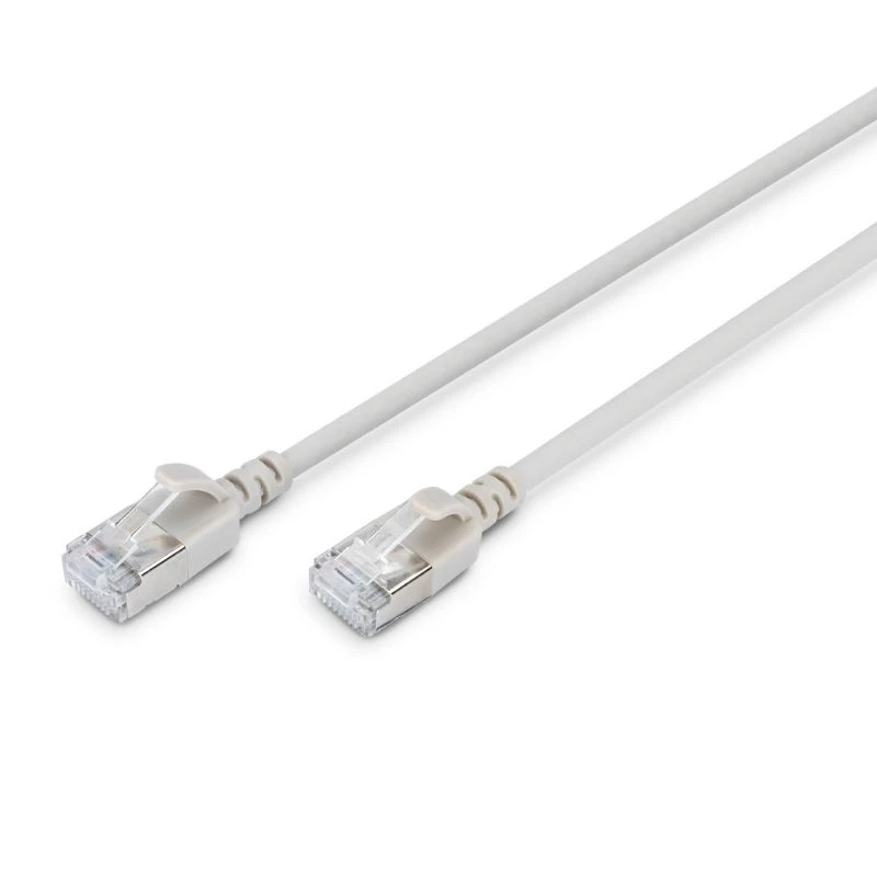 Image of FDL SLIM 0.25M CAT.6a F-FTP LSZH PATCH CABLE - GREY (SNAGPROOF)