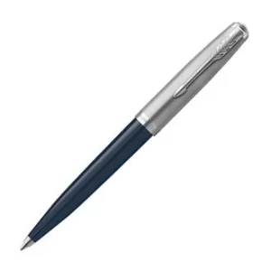 image of Parker 51 Midnight Blue and Chrome Ballpoint Pen