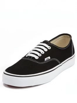 Image of Vans Authentic Plimsolls - Black/White