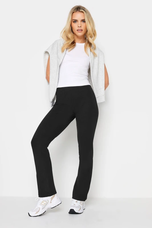 Image of PixieGirl Petite Slim Leg Yoga Pants Black