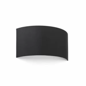 image of Cotton Black Round Wall Light 375x 200x 115, E27