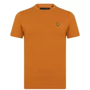 Image of Lyle and Scott Basic Logo T Shirt - Orange