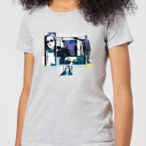 Image of Marvel Knights Jessica Jones Comic Panels Womens T-Shirt - Grey - 3XL