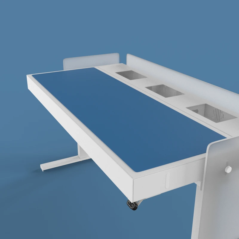 Image of Heckler Design H902-4181 desk pad Linoleum Blue