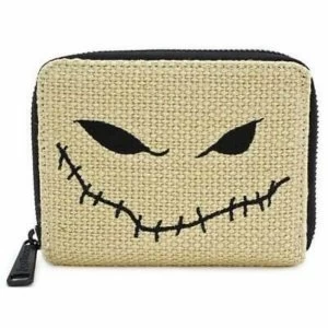 image of Loungefly Disney The Nightmare Before Christmas Burlap Zip Purse