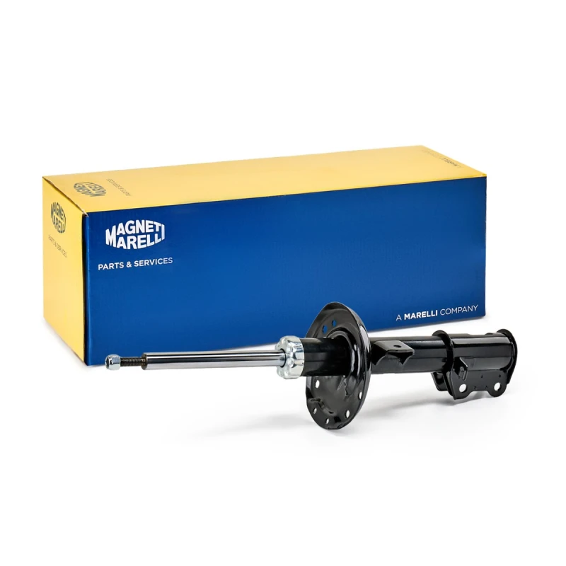 Image of MAGNETI MARELLI 358082070200 Shock absorber Front Axle Left, Gas Pressure, Twin-Tube, Suspension Strut, Top pin Shock Absorber (854)