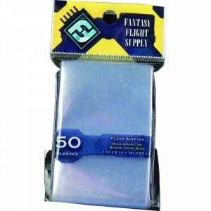 Image of Fantasy Flight Supply Mini US Board Game 50 Sleeves Yellow - 10 Packs