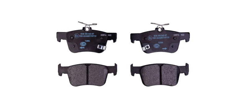Image of HELLA Brake pad set HELLA 8DB 355 040-871