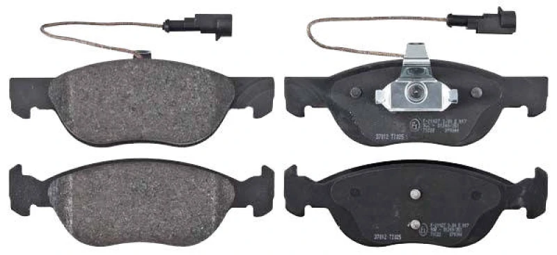 Image of A.B.S. 37012 Brake pad set with integrated wear sensor Brake Pad Set,disc brake (402)