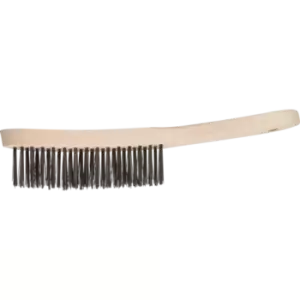 Image of Pferd Scratch Brush for Fillet Welds HBK 3 Rows Steel Wire Diameter 0.35 mm