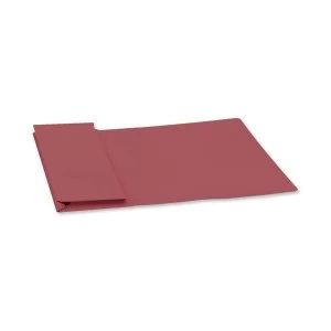 Image of Guildhall Foolscap 315gm2 35mm Spine Full Flap Pocket Wallet Red Pack of 50