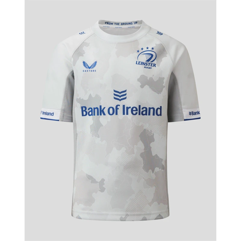 Image of Castore Leinster Rugby Away Jersey Junior - Grey Grey 7 - 8 Years