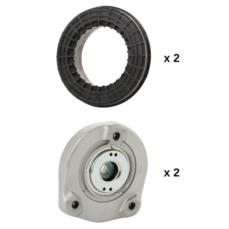 Image of RIDEX 1180S1273 Top strut mount Front axle both sides Elastomer Suspension Strut Support Bearing (1180)