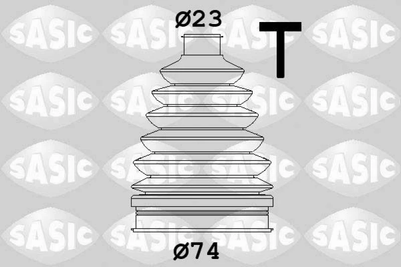 Image of CV boot kit, drive shaft SASIC 1904053