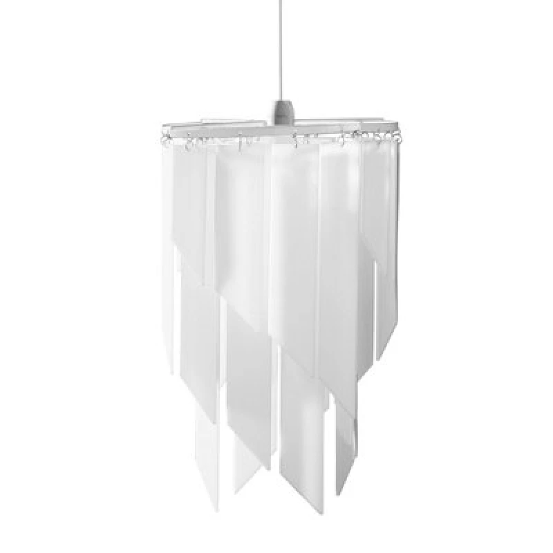 Image of Premier Housewares Rony White Acrylic Laser Cut Shade White