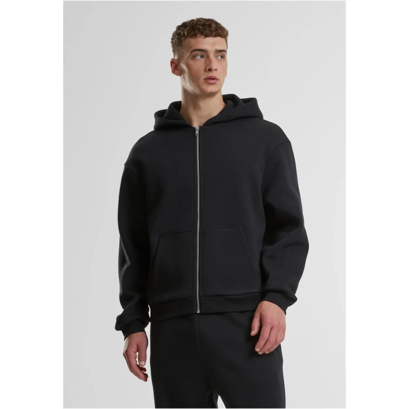 Image of Urban Classics Zip-up hoodie Urban Classics Noir Male L