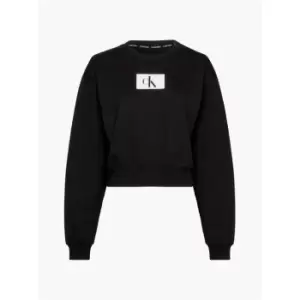Image of Calvin Klein Long Sleeve Lounge Sweatshirt - Black