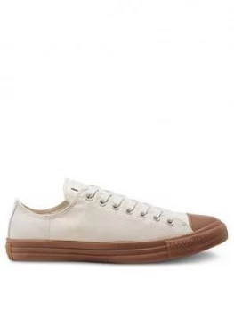 Converse Chuck Taylor All Star Blocked Ox - White/Gum , White/Gum, Size 7, Men