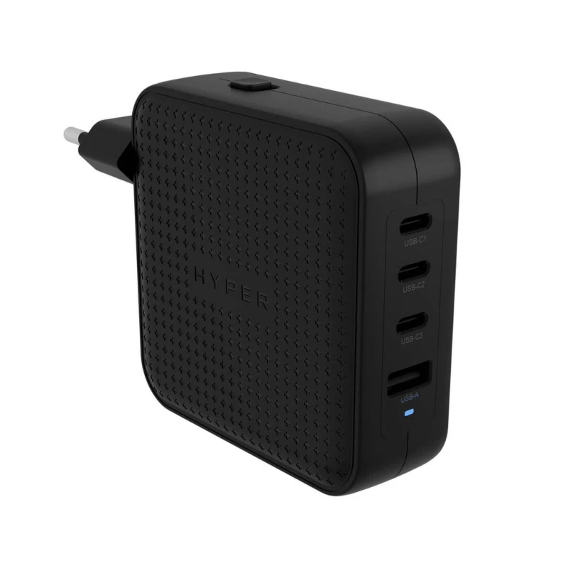 Image of HYPER HYPER HyperJuice 100W USB-C GaN Travel Charger - Black HJ1002BKWWGL
