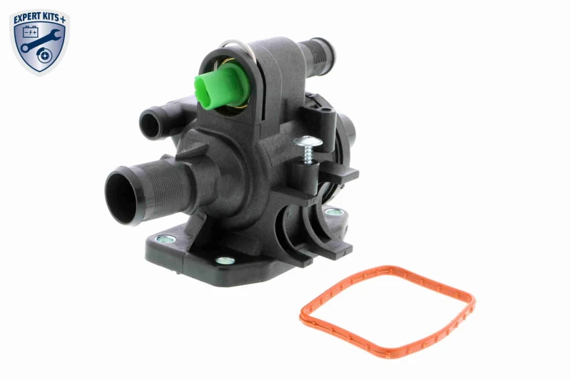 Image of VEMO V25-99-1712 Engine thermostat Opening Temperature: 83°C, with coolant temperature sensor, with housing Thermostat,coolant (316)
