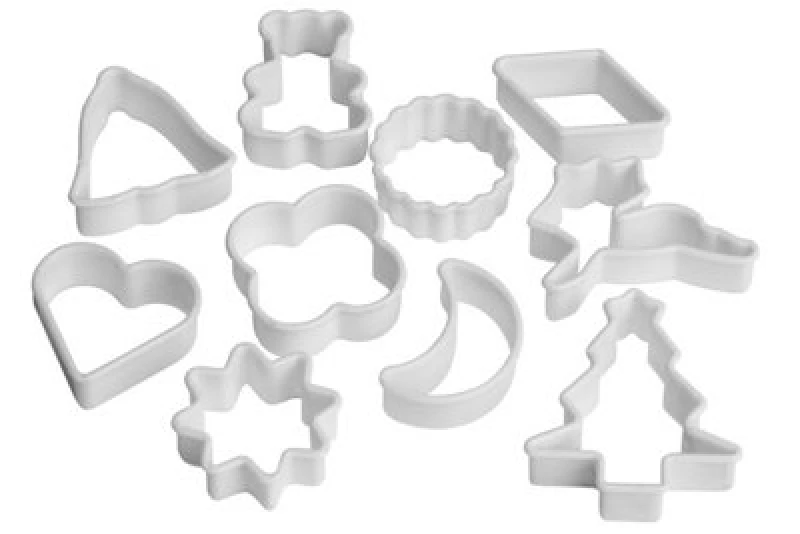 Image of Premier Housewares Cookie Cutter 10Pc White Plastic Cutter Set White