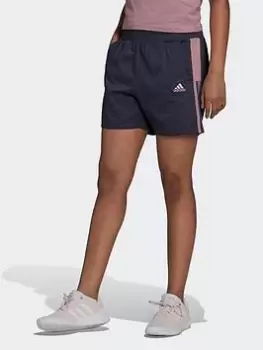 Image of adidas Tiro High-Waisted Shorts, Blue Size XS Women