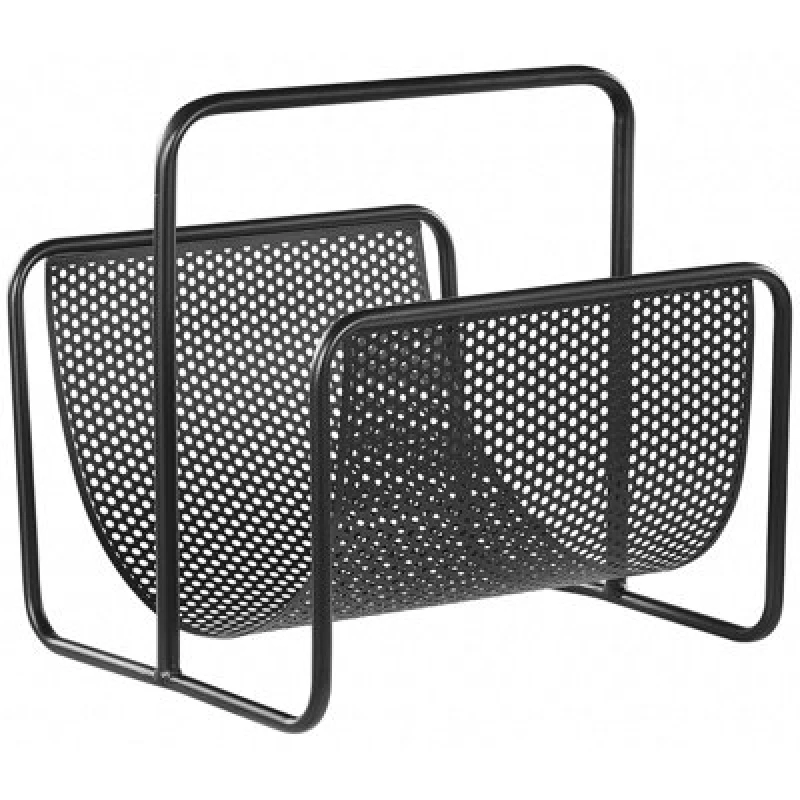 Image of Beliani Magazine Rack Bela Metal Black