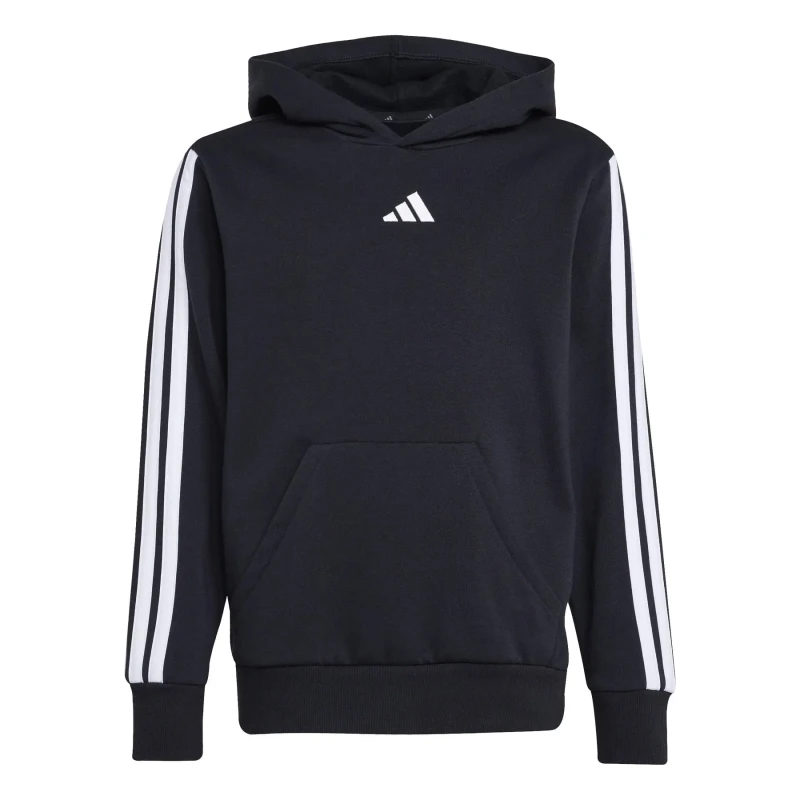 Image of Adidas Child hoodie adidas Essentials 3-Stripes Fleece Noir Unisex 11/12 ans