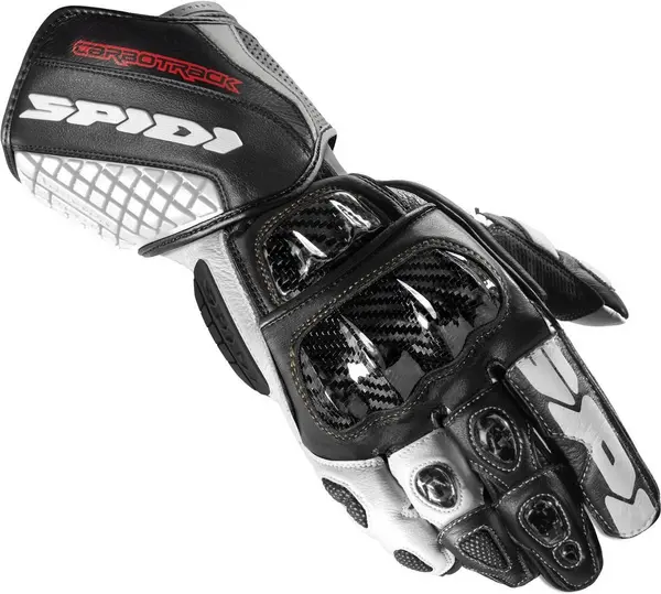 Image of Spidi Carbo Track Evo Black White Size 3XL