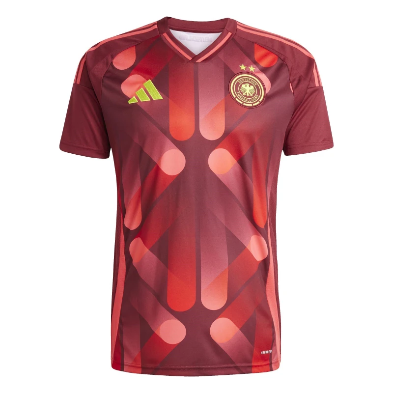 Image of adidas Germany Away Shirt 2025 Juniors Burgundy male 11-12 Years