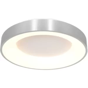 Image of Sienna Ring Sled Cylindrical Ceiling Light Geborsteld Zilver