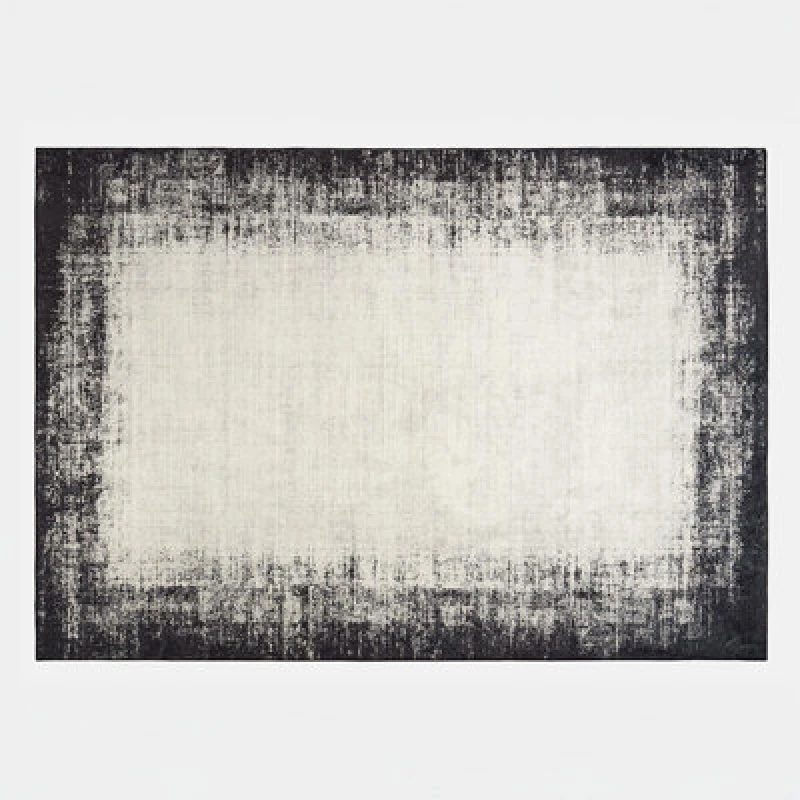 Image of OHS OHS Abstract Washable Non Slip Soft Runner Rug in Beige Size: 120cm x 170cm Beige 120cm x 170cm Unisex 5027434231423