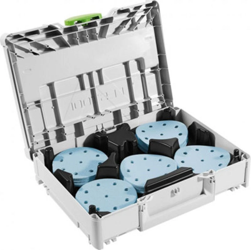 Image of FESTOOL Festool Sanding Abrasive Systainer Granat 100x 125mm Orbital Sanding Sheets SYS it-58038