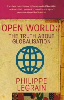 Image of Open World by Philippe Legrain Paperback