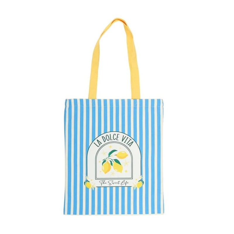 Image of Something Different Womens La Dolce Vita Tote Bag in Bright Blue Bright Blue Female One Size