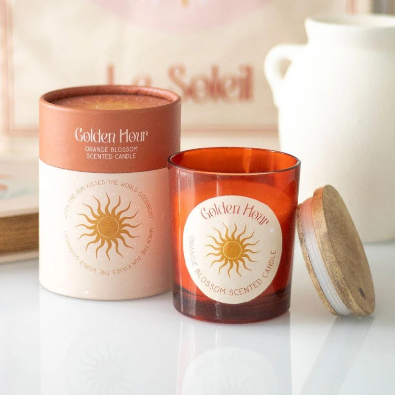 Image of Something Different Golden Hour Orange Blossom Candle Orange unisex One Size