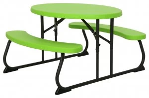 Image of Lifetime Childrens Oval Picnic Table Green