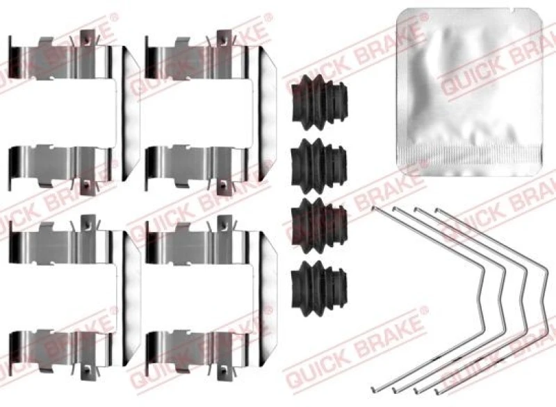 Image of QUICK BRAKE Brake pad fitting kit QUICK BRAKE 109-0131