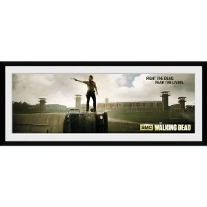 image of The Walking Dead Prison Framed Collector Print