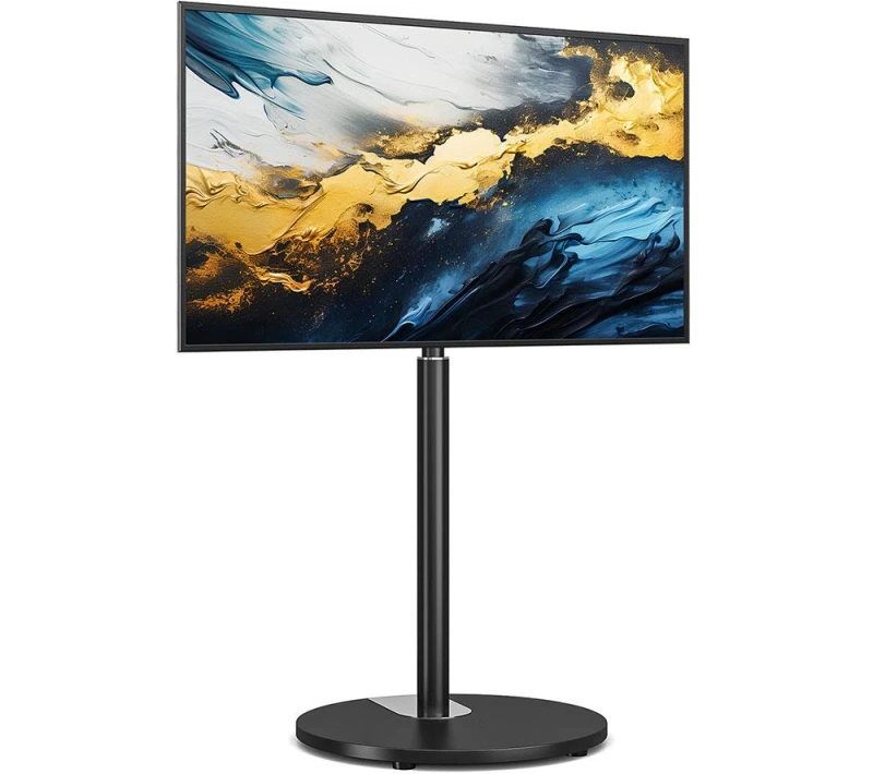 Image of TTAP FSC-BLK 480 mm TV Stand with Bracket for up to 65" TVs - Black 5060526642110