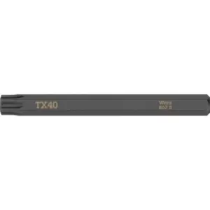 Image of Wera 867 S Torx Screwdriver Bit for Hand Impact Drivers T40 70mm Pack of 1