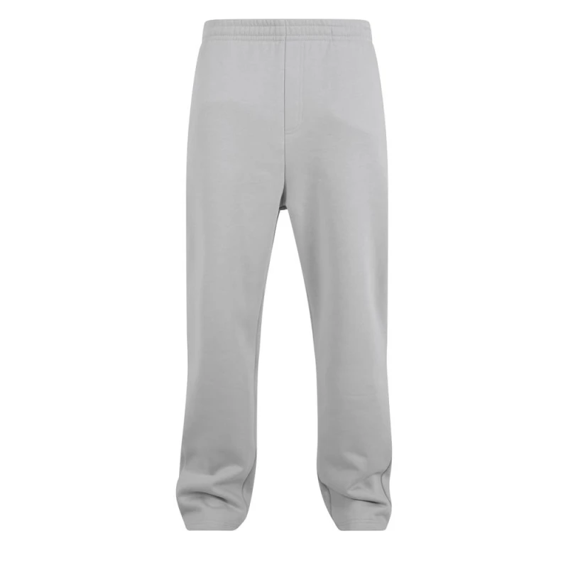 Image of Build Your Brand Mens Fluffy Jogging Bottoms in Grey Size: Small Grey Male S