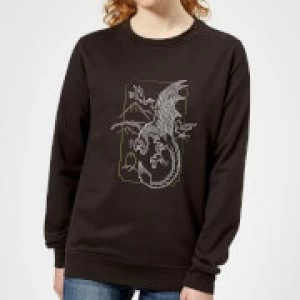 Image of Harry Potter Hungarian Horntail Dragon Womens Sweatshirt - Black