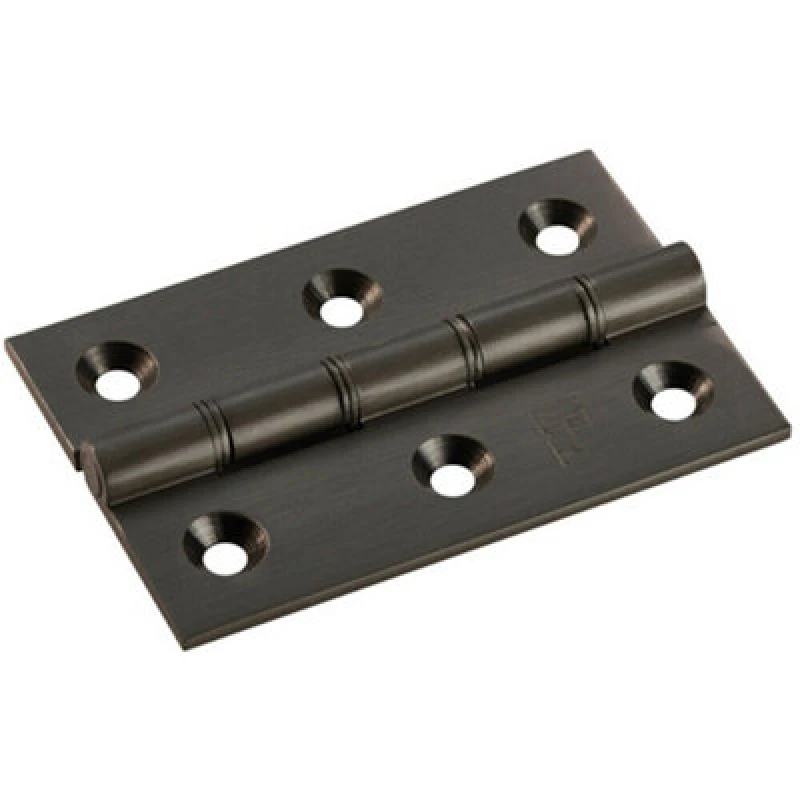 Image of Loops PAIR 76 x 50 x 2.5mm Brass Washered Butt Hinge Matt Bronze Internal Door Metallics